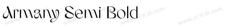 Armany Semi Bold字体转换